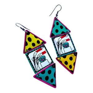 Vintage 1980s Boom Boom Wiz Earrings